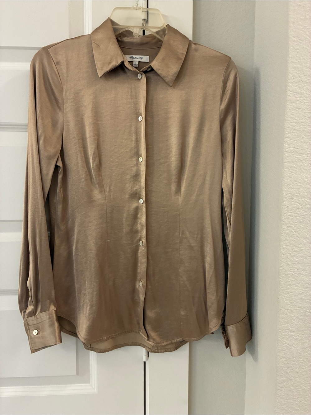 Madewell Button-Down Shirt in Beige Taupe